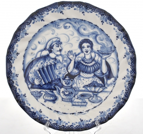 купить тарелки из гжели